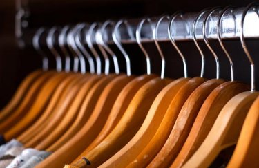 Row of hangers