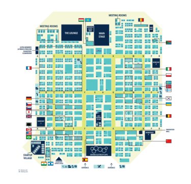 General map of MAPIC areas : Palais, Palais-1 and Riviera